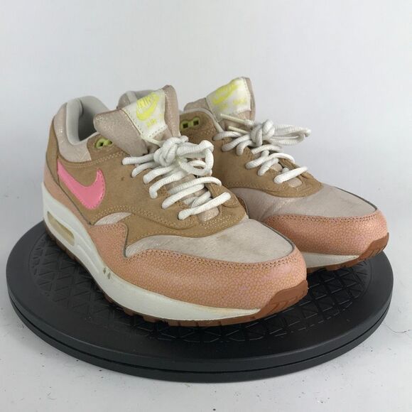 Nike Air Max 1 PRM Dusted Clay/Pink Running Shoes 454746-201 Women’s Size 9 - Picture 3 of 13